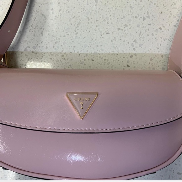 Guess Blush Pink Logo Handbag - Picture 3 of 7